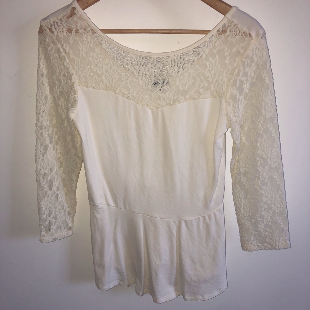 Lace pieced top